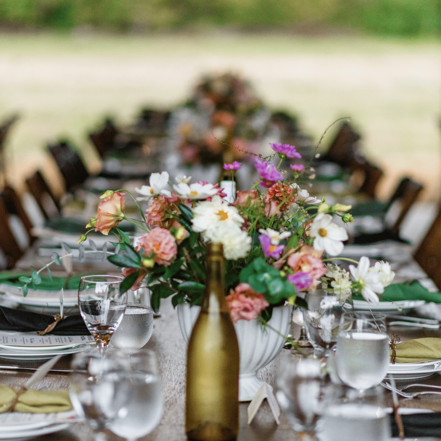 Dinner in the Dahlias